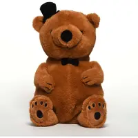 Mr. & Mrs. Panda Kuscheltier Bär mit Hut und Fliege - Braun Pastell - Geschenk, Teddybär, Spielzeug, Teddy, Plüsch, Stofftier, Zylinder, Plüschtier