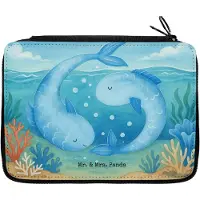 Mr. & Mrs. Panda Bleistiftetui Sternzeichen Fische Design - Weiß - Geschenk, Federmappe, Geburtstag März, Februar, Fisch, Mäppchen, Sternbild, Federtasche, Etui