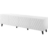 Furniture24 Fernsehschrank Asti Tv-Lowboard 200X52X42 Cm Tv Schrank Weiß Matt Gefräste Front Aus Mdf-Platte