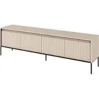 Furniture24 Fernsehschrank Trend TR-06 Tv-Lowboard 193x56x40 cm Unterschrank 4 türen Beige