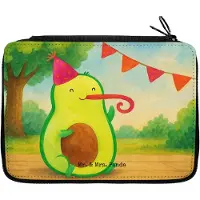 Mr. & Mrs. Panda Schlampermäppchen Avocado Geburtstag Design - Weiß - Geschenk, Feier, Party, Bleistiftetui, Überraschung, Mäppchen, Frucht, Federmäppchen, Etui