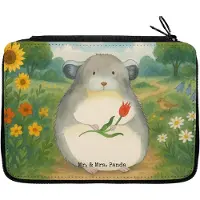 Mr. & Mrs. Panda Bleistiftetui Chinchilla Blume Design - Weiß - Geschenk, Liebeskummer, Etui, Federmappe, Kummer, Chinchillas, Lustige Sprüche, Mäppchen, Chaos, Büro