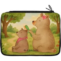 Mr. & Mrs. Panda Mäppchen Bär Kind Design - Weiß - Geschenk, Familie, Schlampermäppchen, Federmappe, Mama, Muttertag, Etui, Federtasche, Mutter, Schreibmappe