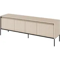 Furniture24 Fernsehschrank Trend TR-05 Tv-Lowboard 167x56x40 cm Unterschrank 4 türen Beige