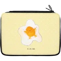Mr. & Mrs. Panda Federtasche Spiegelei Ei - Gelb Pastell - Geschenk, Schlampermäppchen, Liebe, Lustige Sprüche, Glücklich, Tag, Federmäppchen, Schön, Etui, Bleistiftetui
