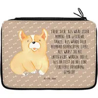 Mr. & Mrs. Panda Bleistiftetui Corgie - Hundeglück - Geschenk, Spruch, Lebensfroh, Federmäppchen, Schlampermäppchen, Federmappe, Corgi, Sprüche, Hund, Etui, Mäppchen