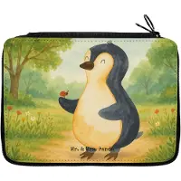 Mr. & Mrs. Panda Schlampermäppchen Pinguin Marienkäfer Design - Weiß - Geschenk, Wunder, Kleine, Glück, Liebe, Federtasche, Etui, Federmäppchen, Aufmerksam, Bleistiftetui