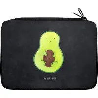 Mr. & Mrs. Panda Federmäppchen Avocado Kern - Kreidetafel - Geschenk, Spruch Leben, Pflanze, Stifteetui, Etui, Bleistiftetui, Avocadokern, Mäppchen, Federtasche