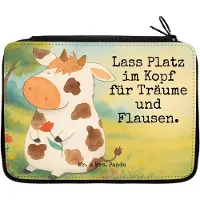 Mr. & Mrs. Panda Bleistiftetui Kuh Design - Weiß - Geschenk, Schlampermäppchen, Kühe, Spruch, Bauernhof, Federmäppchen, Federtasche, Motivtion, Mäppchen, Milch, Etui