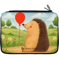 Mr. & Mrs. Panda Federmäppchen Igel Luftballon Design - Weiß - Geschenk, Federmappe, Herzlichen Glückwunsch, Happy Birthday, Federtasche, Geburtstagskind, Ballon, Etui
