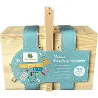 AS Discount Kreativbox, 1000 Teile, Sycomore Activity Box, Bastelset, ab 3 Jahren, Holzbox