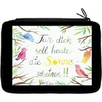 Mr. & Mrs. Panda Etui Vögel Sonne - Geschenk, Federmäppchen, Dekoration, Federtasche, Federmappe, für Stifte, Bleistiftetui