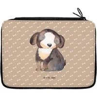 Mr. & Mrs. Panda Etui Hund Entspannen - Hundeglück - Geschenk, Sprüche, Liebe, Federmäppchen, Süß, Schwarzer, Schlampermäppchen, Mäppchen, Bleistiftetui, Entspannt