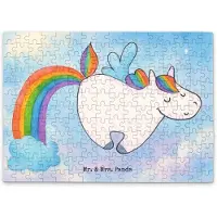 Mr. & Mrs. Panda Puzzle Einhorn Fliegendes Pferd Design 192 Teile - Weiß - Geschenk, 500, Unicorn, Glitzer, Spielen, 1500, 300, Erwachsenwerden, 1000, Regenbogen, 2000