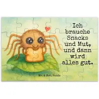 Mr. & Mrs. Panda Puzzle Spinne Agathe Sandwich Design 24 Teile - Weiß - Geschenk, Alles Wird gut, 500, Hungrig, 2000, 300, Lebensfreude, Glück, Verfressen, Puzzlespiel