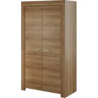 Furniture24 Kleiderschrank Schrank Drehtürenschrank Sky Riviera Eiche