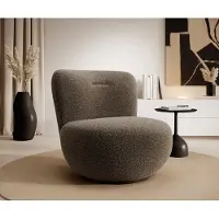 FURMEB Patryk Hojka FURMEB24 DREHSESSEL OVO 81 x 85 cm BRAUN