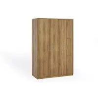 FURMEB Patryk Hojka FurMeb24 BONO 135 cm - Drehtrenschrank 3-triger Kleiderschrank OHNE Spiegel (Eiche Gold / Eiche Gold)
