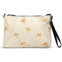 Mr. & Mrs. Panda Damenhandtasche Corgi Po - Gelb - Geschenk, Umhängetasche, Schultertasche, Pochette, Sprüche, Handtasche, Hund, Spruch, Crossbody Bag, Tasche, Motivation
