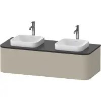 Duravit Waschtischunterschrank Happy D.2 Plus 130x55cm, f Kons, 1 Ausz., Tau s-matt