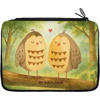 Mr. & Mrs. Panda Bleistiftetui Eulen Liebe Design - Weiß - Geschenk, Etui, Hochzeit Spruch, Mäppchen, Eule, Schlampermäppchen, Pärchen, Freund, Federmäppchen, Federtasche