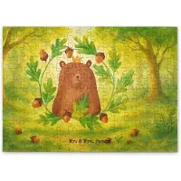 Mr. & Mrs. Panda Puzzle Bär König Design 192 Teile - Weiß - Geschenk, 1500, Papa, Vater, 500, Puzzlespiel, 300, Daddy, Vatertag, Teddy, 2000, Bester