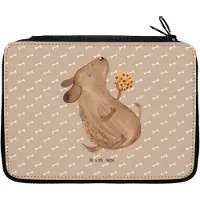 Mr. & Mrs. Panda Federmäppchen Hund Keks - Hundeglück - Geschenk, Mäppchen, Schulmäppchen, glücklich, Federmappe, Hundeleckerli, Sprüche, Leckerli, Bleistiftetui, Etui