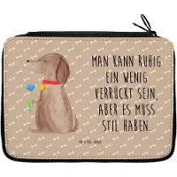 Mr. & Mrs. Panda Mäppchen Hund Blume - Hundeglück - Geschenk, Verrückt, Schlamper, Süß, Federtasche, Hunde, Etui, Haha, Federmappe, Halsband, Sprüche, Stifte