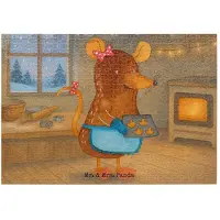 Mr. & Mrs. Panda Puzzle Maus Kekse Design 1500 Teile - Weiß - Geschenk, 500, 300, Puzzlespiel, Weihnachtskekse, Weihnachten, Backen, Winter, Plätzchen, Legespiel