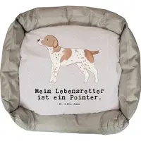 Mr. & Mrs. Panda Hundesofa Pointer Lebensretter - Grau Pastell - Geschenk, Ostern, English, Vatertag, Geburtstag, Hund, Dankeschön, Valentinstag