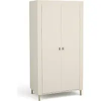 Furniture24 Kleiderschrank Mossa Mo1 Schrank 97X197X56 Cm 2 Türiger Cashmere
