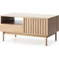 Furniture24 Couchtisch Saori St Kaffetisch 106X53X64 Cm Wohnzimmertisch Cremona Eiche