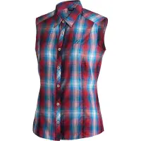 Maier Sports Paloma salsa-blue aster-check (M20926) 36