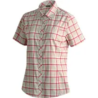 Maier Sports Funktionsbluse "Kendra S/S W" Damen Bluse, leichte Kurzarmbluse, Blusen-Shirt, Karobluse, Reg Fit