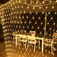 Lapamax 3x2M 200 LEDs Lichterkette Innen Lichternetz, Weihnachtsbeleuchtung mit 8 Modi, für Weihnachten Party Garten Deko, Warmweiß