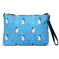 Mr. & Mrs. Panda Damentasche Einhorn Hexe - Blau - Geschenk, Teufel, Tasche, Frau, Handtasche, Freundin, Einhörner, Damen, Kleine, Umhängetasche