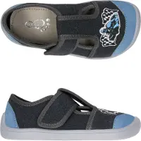 3F Jungen Hausschuhe sneakers 3BE3/19R bar3foot super flexi Grau GoKart barefoot