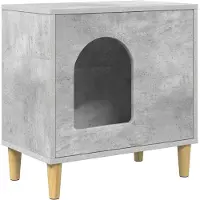 vidaXL Katzenhaus Beton 51 x 30 x 52 cm Holzwerkstoff