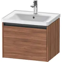 Duravit Ketho.2 Waschtischunterbau wandhängend, 1 Auszug, 584x440x455mm, für D-Neo 236760, K25081079790000, Farbe: Nussbaum Natur Dekor