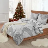 Buymax Bettwäsche Bettbezug 135x200 cm, Kopfkissenbezug 80x80 cm 2 teilig Deckenbezug Set aus 100% Baumwolle Biber Flanell mit Reissverschluss