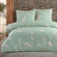 Buymax Bettwäsche Bettbezug 135x200 cm 4 teilig (2x Bettwäscheset + 2x Kissenbezug 80x80 cm) Deckenbezug Set 100% Baumwolle Renforce Reissverschluss