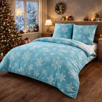 Buymax Bettwäsche Bettbezug 200x220 cm, Kopfkissenbezug 80x80 cm 3 teilig Deckenbezug Set aus 100% Baumwolle Biber Flanell Winter mit Reissverschluss