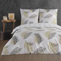 Buymax Bettwäsche Bettbezug 200x200 cm, Kopfkissenbezug 80x80 cm 3 teilig Deckenbezug Set aus 100% Baumwolle Renforce mit Reissverschluss