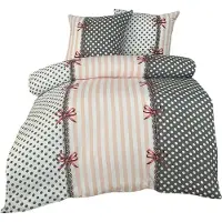 Buymax Bettwäsche Bettbezug 200x200 cm, Kopfkissenbezug 80x80 cm 3 teilig Deckenbezug Set aus 100% Polyester Winter Fleece mit Reissverschluss