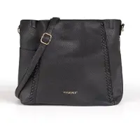 Vivisence Damen Handtasche Kunstleder mit Schulterriemen, praktische Alltagstasche mit abnehmbarem Organizer, modische Tasche zum Tragen in der Hand oder über der Schulter