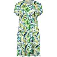 Cartoon Bodykleid "Casual-Kleid mit Eingrifftaschen", Damen, Gr. 36, EURO, bunt (nature, grün), Obermaterial: 100% Baumwolle CO., Kleider Bodykleid