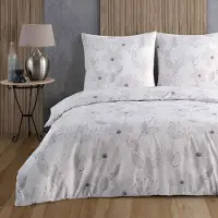 Buymax Bettwäsche Bettbezug 135x200 cm 4 teilig (2x Bettwäscheset + 2x Kissenbezug 80x80 cm) Deckenbezug Set 100% Baumwolle Renforce Reissverschluss