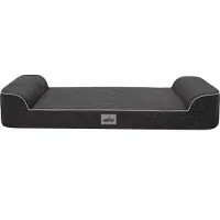 Sellbee Hundebett Haustierbett Hundeliegen Kissen Liegen Hundekissen Bett Hundekorb Tierbett Weich Hundematratze Hundesofa Matratze - Elegant - 120 x 80 cm [Größe: XXL] - Schwarz