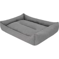 Sellbee Hundebett Hundeschlafplatz Hundesofa Hundekissen - Eco Ökoleinen - 62 x 43 cm [Größe: L] - Dunkelgrau