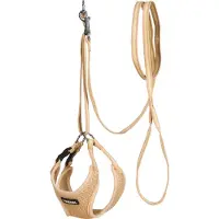 Kerbl Hunde-Garnitur Welpengeschirr mit Leine, beige, 24 - 44 cm/10 mm; 81086